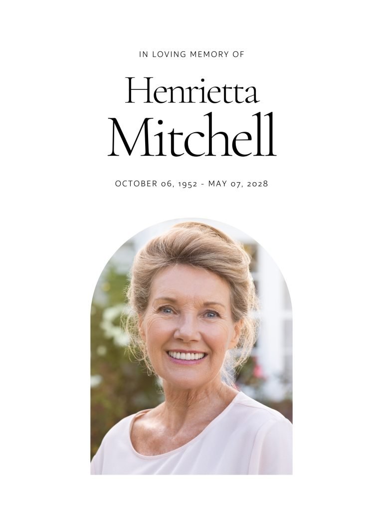 Simple Obituaries Funeral Poster Editable file 14