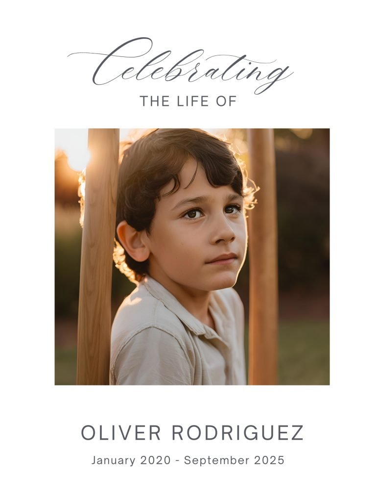 Children Obituaries Funeral Poster Editable file 4