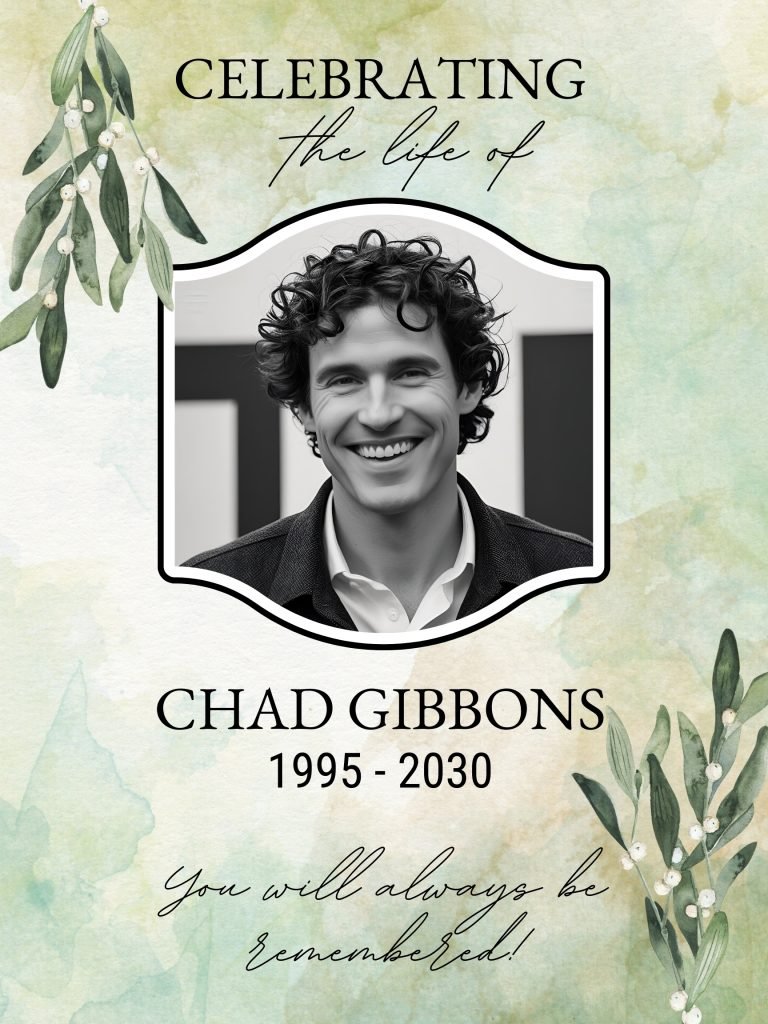 Floral Obituary Funeral Poster Editable file 5